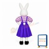 Lady Easter Bunny Mascot Costume