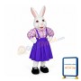 Lady Easter Bunny Mascot Costume