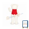 White Teddy Bear Mascot Costume