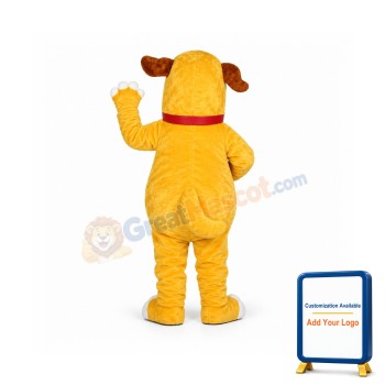 Yellow Dog Mascot Costume
