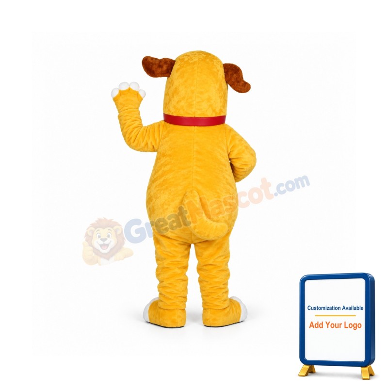 Yellow Dog Mascot Costume
