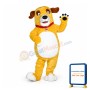 Yellow Dog Mascot Costume
