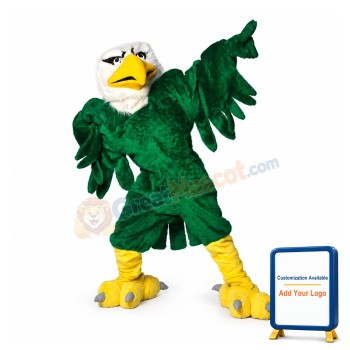Green University Eagle Mascot Costume