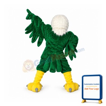 Green University Eagle Mascot Costume
