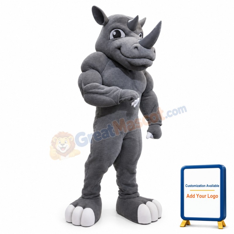 Power Rhino Mascot Costume