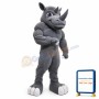 Power Rhino Mascot Costume