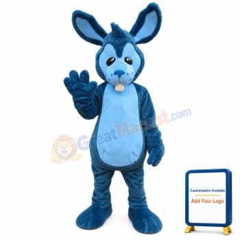 Blue Rabbit Mascot Costume