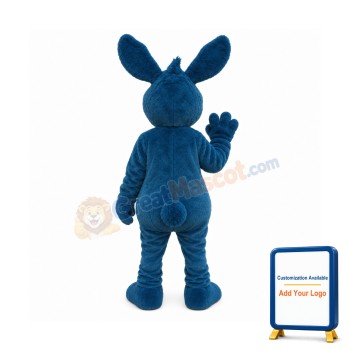 Blue Rabbit Mascot Costume