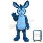 Blue Rabbit Mascot Costume