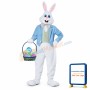 Blue Easter Bunny Mascot Costume