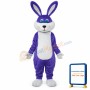 Purple Rabbit Plush Adult Mascot Costume