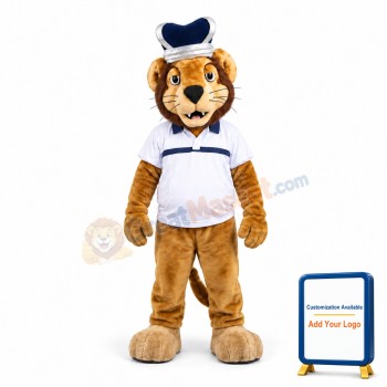 College King Lion Mascot Costume