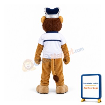 College King Lion Mascot Costume