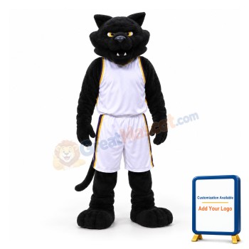 College Black Panther Mascot Costume