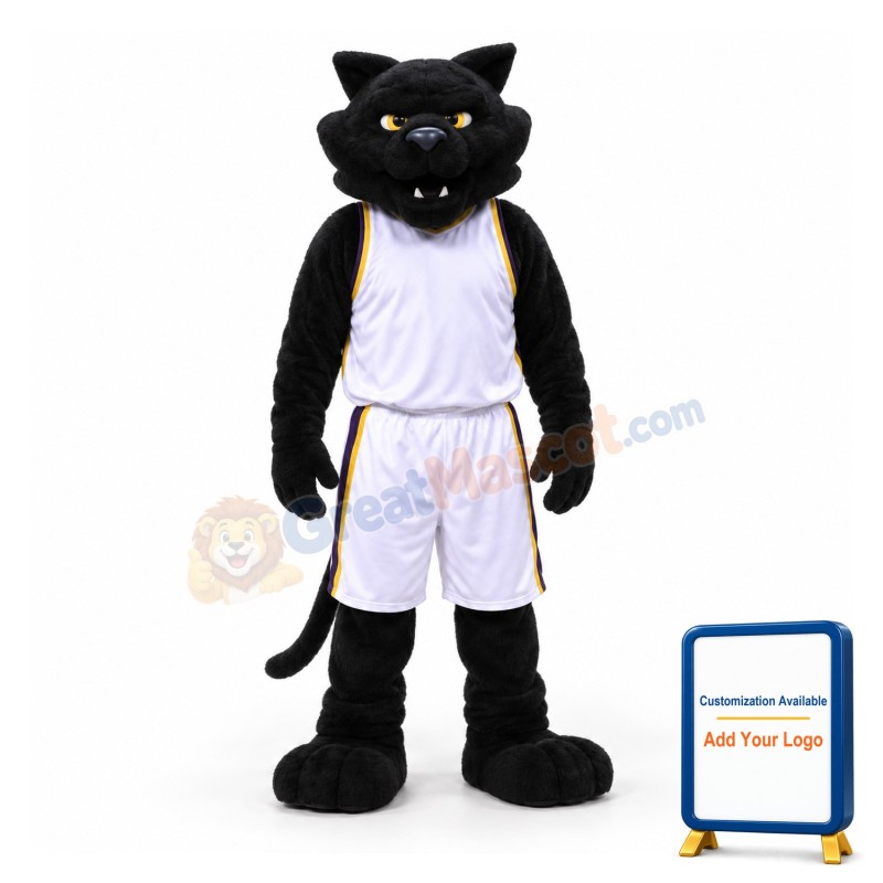 College Black Panther Mascot Costume