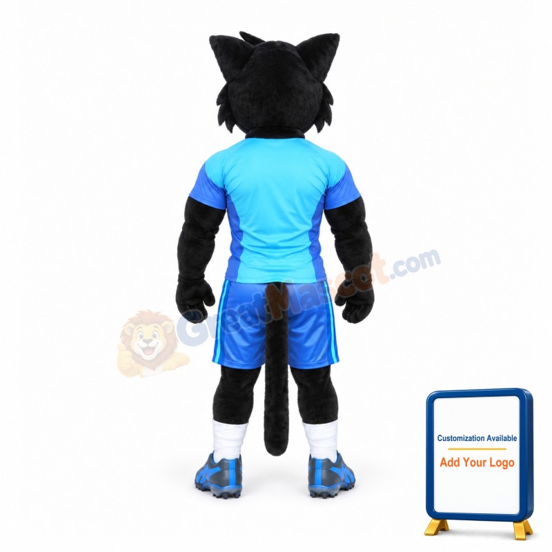 Sport Black Cat Mascot Costume