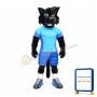 Sport Black Cat Mascot Costume