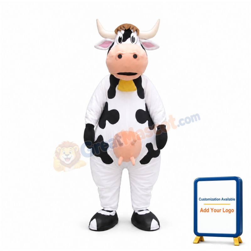 Super Cute Cow Mascot Costume