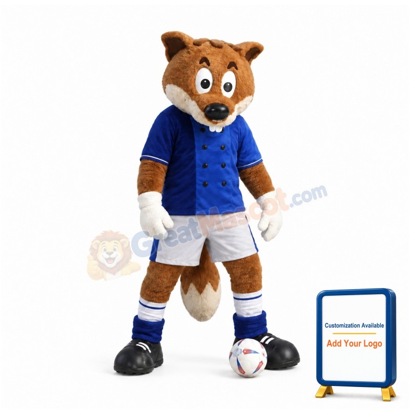 Adult Football Fox Mascot Costume