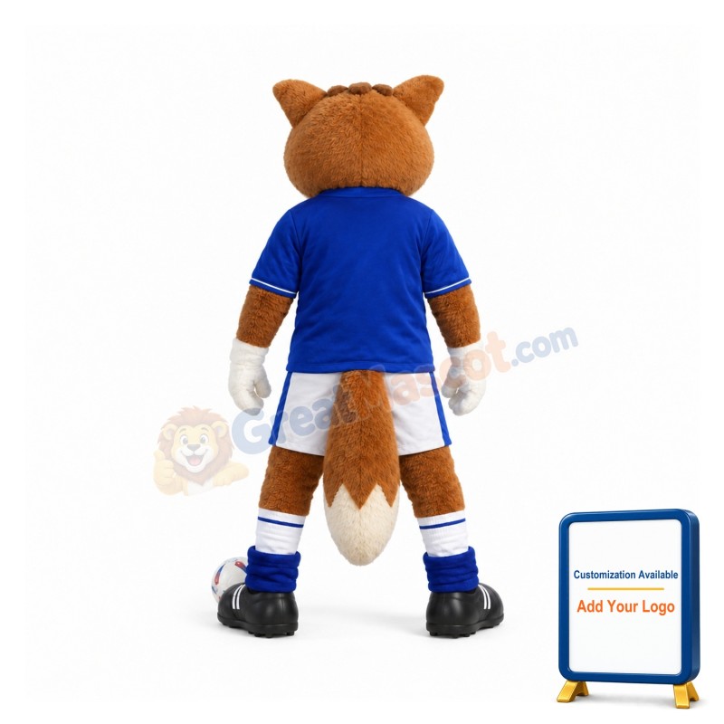 Adult Football Fox Mascot Costume