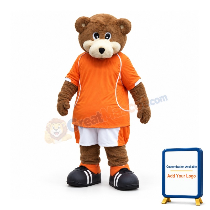Football Bear Mascot Costume