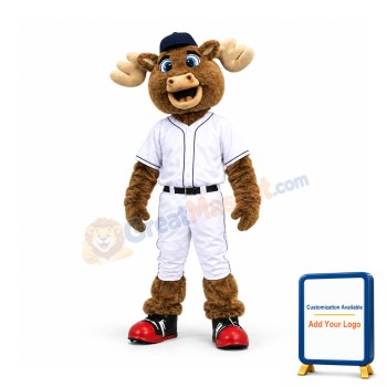 Baseball Moose Mascot Costume