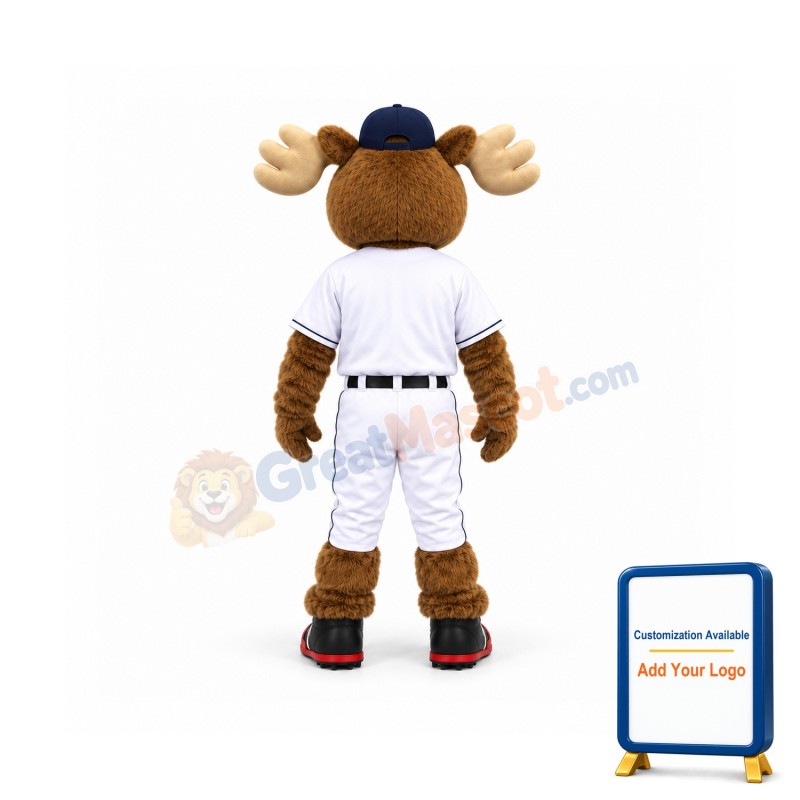 Baseball Moose Mascot Costume