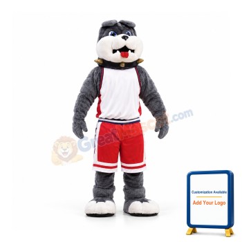 Cute College Bulldog Mascot Costume