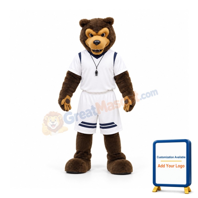 Brown Wolf Mascot Costume