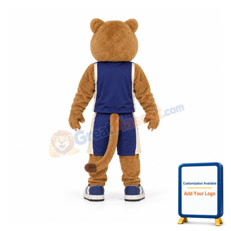 Golden Panther Mascot Costume
