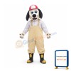 The Fire Chief Dalmatian Dog Mascot Costume