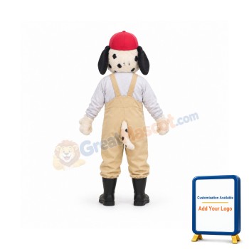 The Fire Chief Dalmatian Dog Mascot Costume