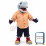 College Shark Mascot Costume