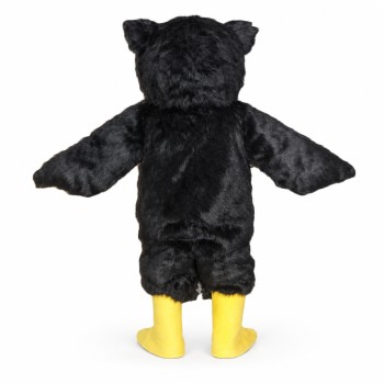 Black Owl Mascot Costume Free Shipping