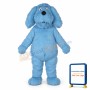 Blue Furry Dog Mascot Costume