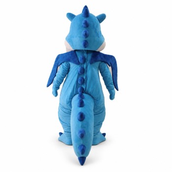 Blue Dinosaur Mascot Costume