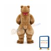 Thinker Bear Mascot Costume