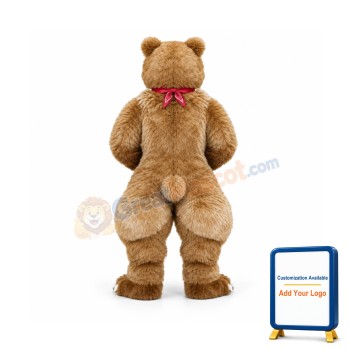 Thinker Bear Mascot Costume