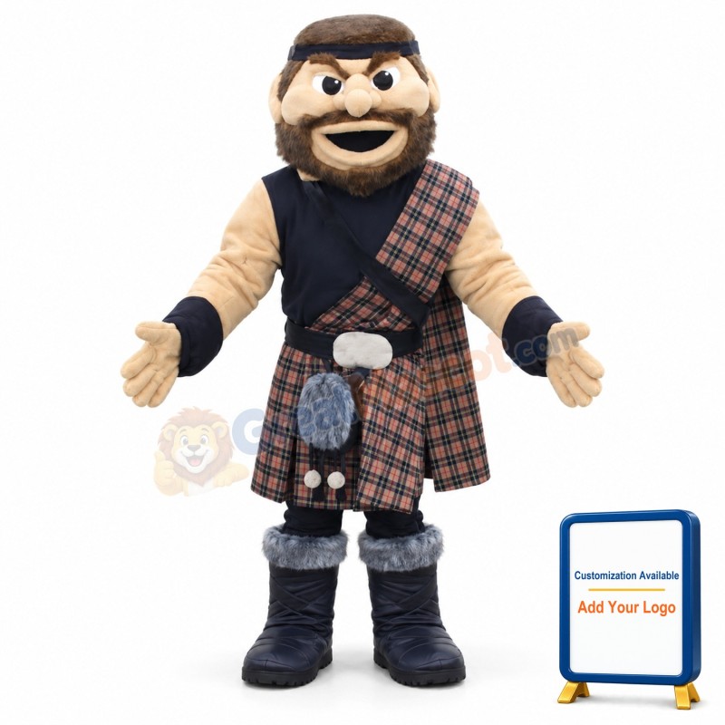 College Highlander Mascot Costume