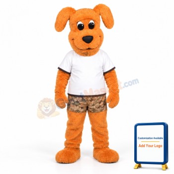 Cute Yellow Lightweight Dog Mascot Costume