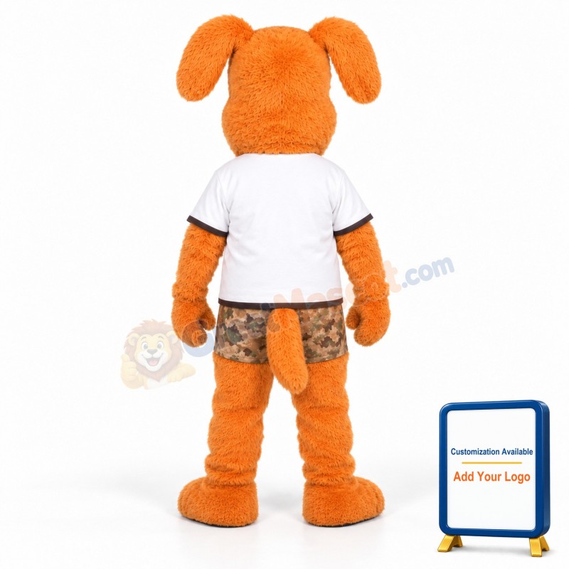 Cute Yellow Lightweight Dog Mascot Costume