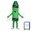 Green Crayon Mascot Costume