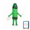 Green Crayon Mascot Costume