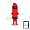 Red Crayola Mascot Costume