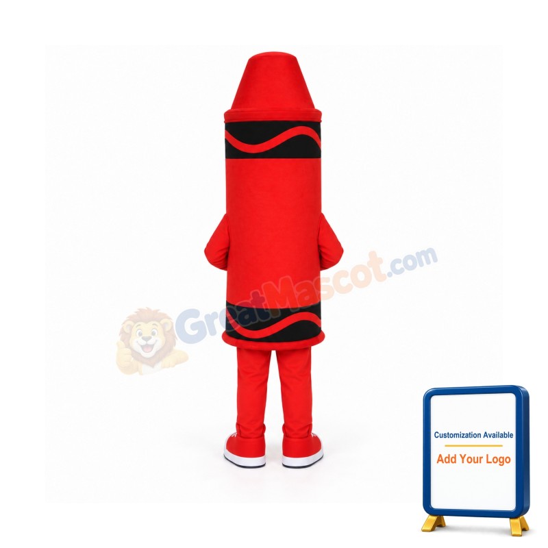 Red Crayola Mascot Costume