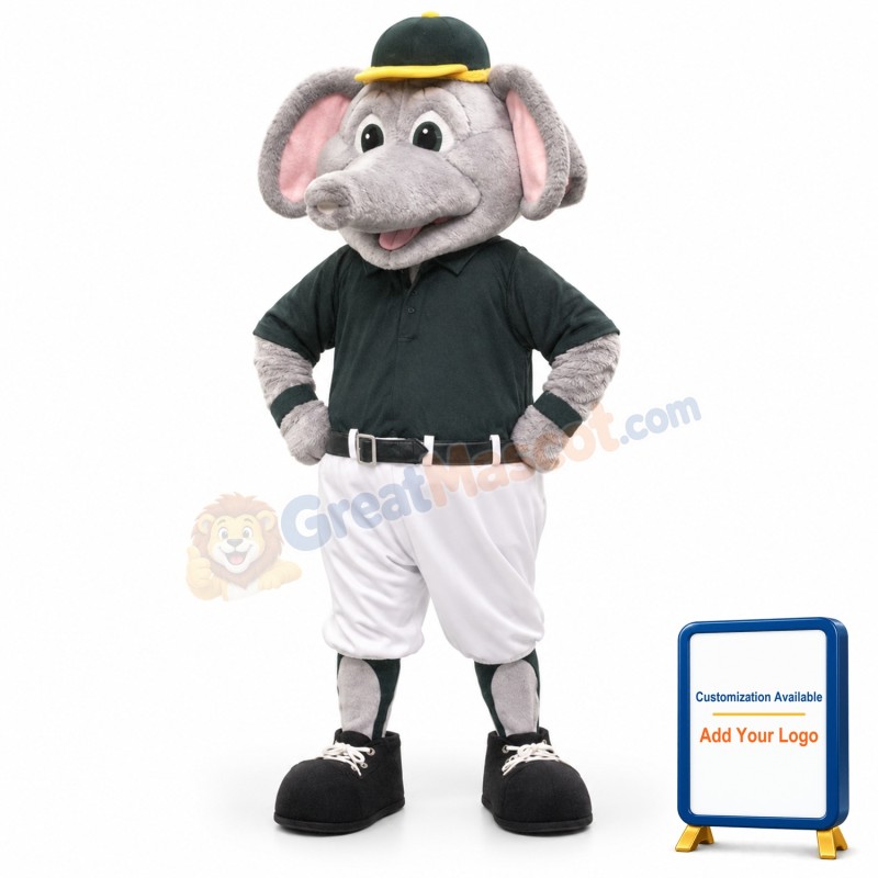 College Sport Elephant Mascot Costume