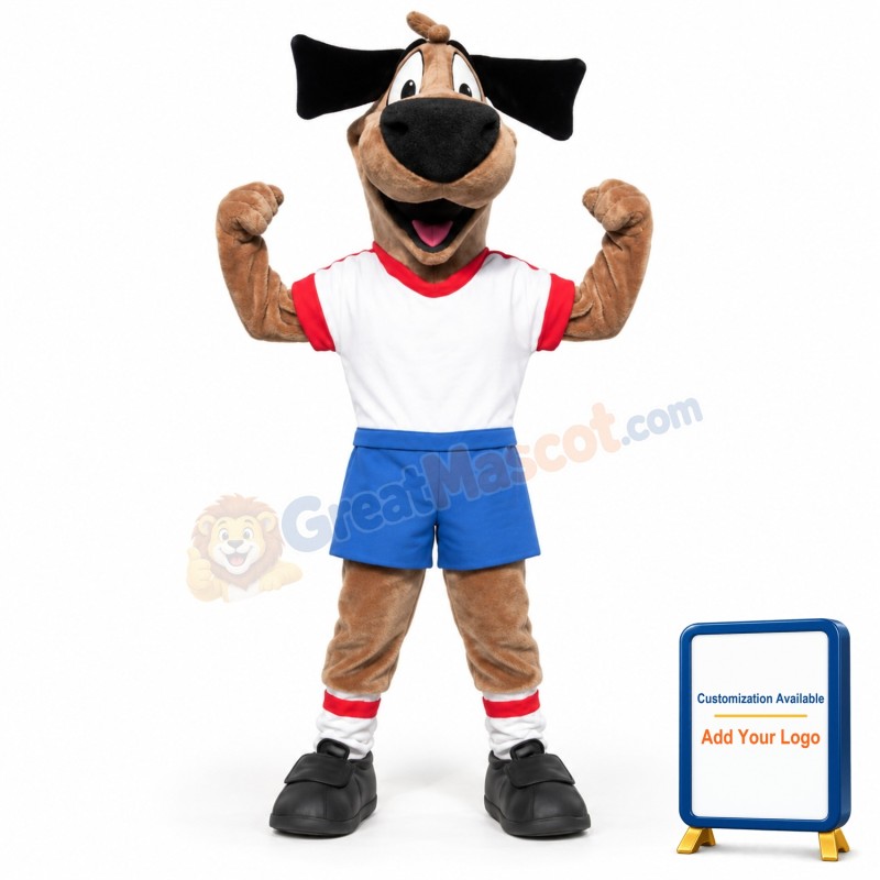 Soccer Dog Mascot Costume