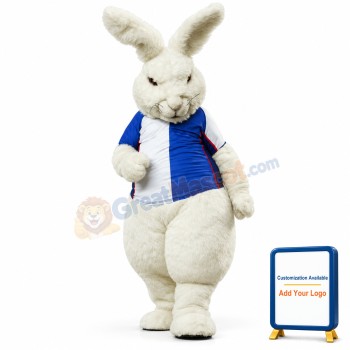 Fierce White Rabbit Mascot Costume