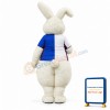 Fierce White Rabbit Mascot Costume
