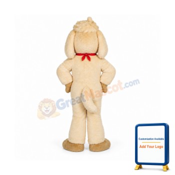 Cute Lightweight Yellow Dog Mascot Costume